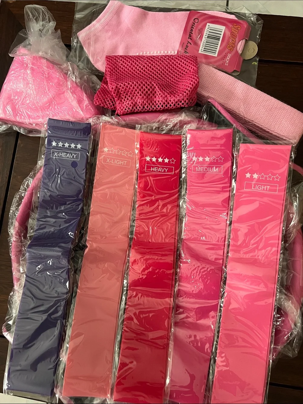 Fitness set versatile pink